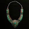 Crushed Turquoise Necklace: Teardrop