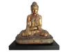 Z Antique Mandalay Sitting Buddha: Museum Mounted