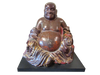 Z Antique Lucky Laughing Buddha: Museum Mounted