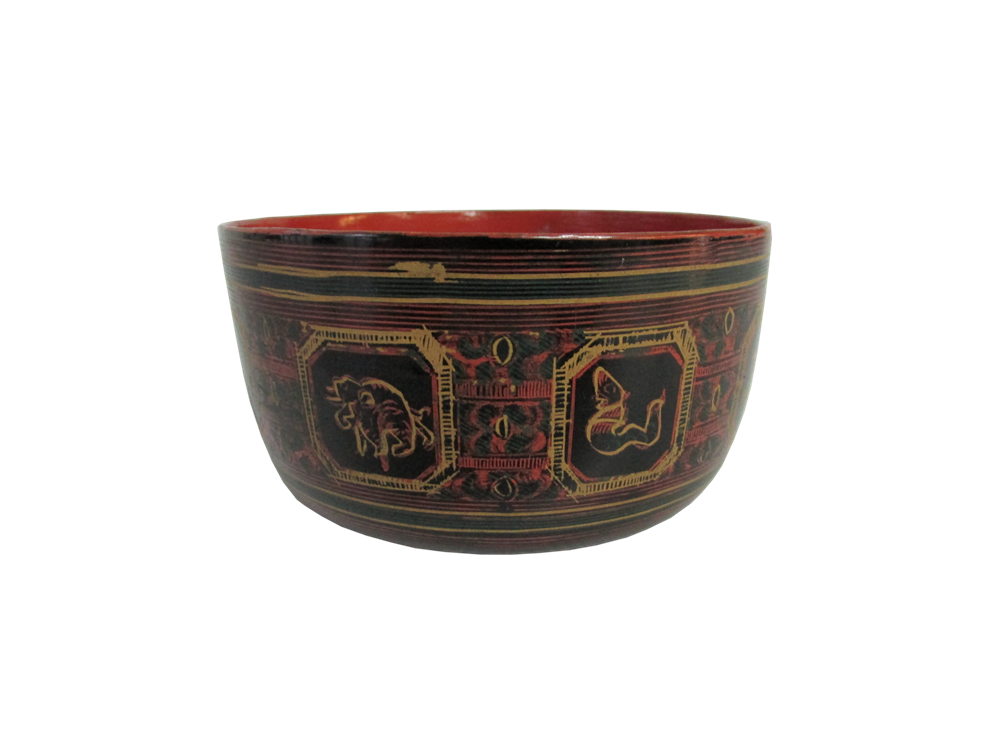 Z Old Lacquer Bowls from Burma