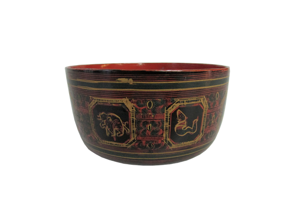 Z Old Lacquer Bowls from Burma