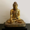 Z Antique Mandalay Sitting Buddha: Museum Mounted