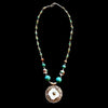 Shell Pendant Necklace: Embellished 'Silver'