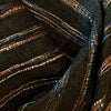 Handwoven Black Silk Scarf: Multicolour