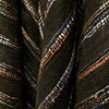 Handwoven Black Silk Scarf: Multicolour