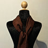 Handwoven Silk Scarf: Brown