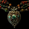 Multi Beaded Necklace: Jewelled Silver
